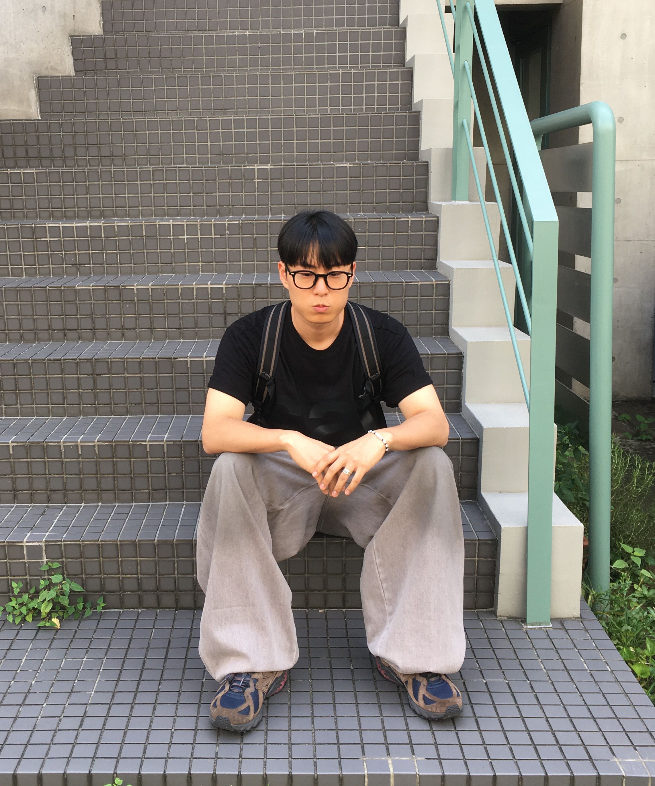 MUSINSA公式 | URBANSTOFF Oil washed denim pants (dirty blue)