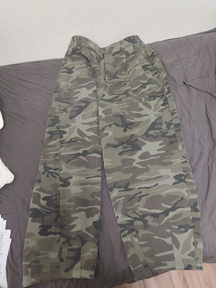 MUSINSA | URBANSTOFF Military long balloon pants (camo)