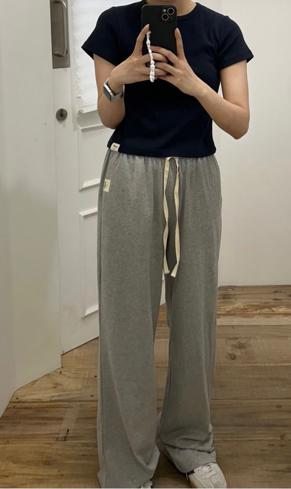 MUSINSA | GLOWNY G CLASSIC SOFT PANTS (BLACK)