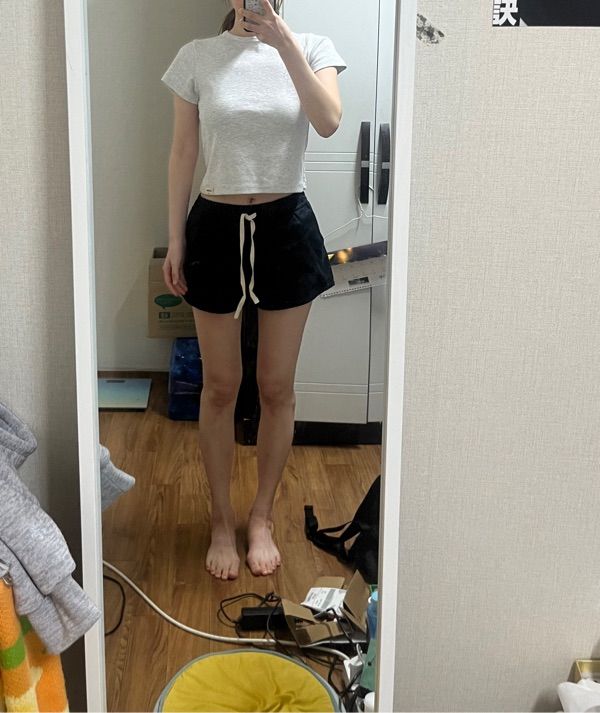 MUSINSA公式 | GLOWNY G CLASSIC COTTON TWILL SHORTS (WHITE)