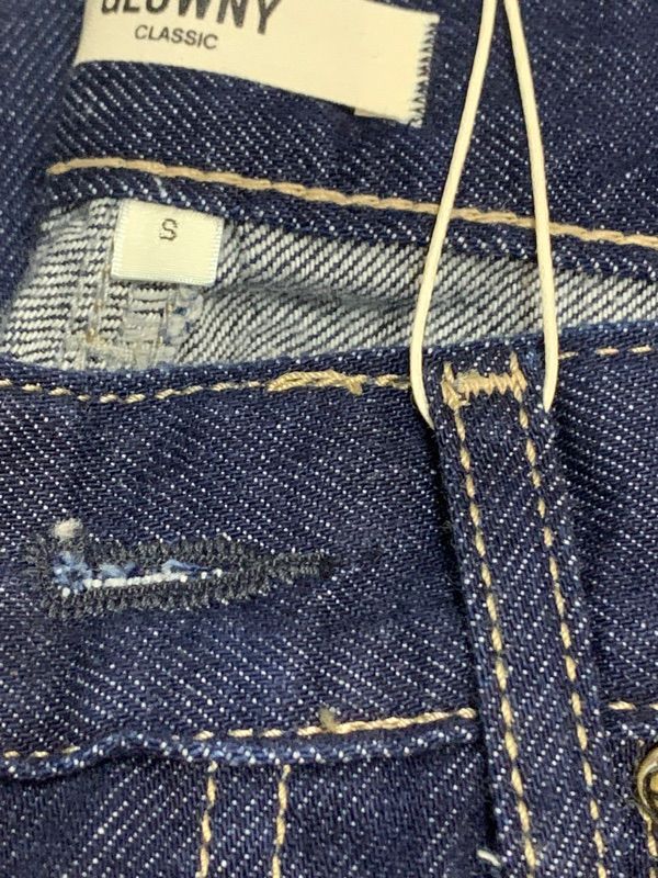 MUSINSA公式 | GLOWNY 901 LOW-RISE WIDE LEG JEANS (DEEP BLUE)