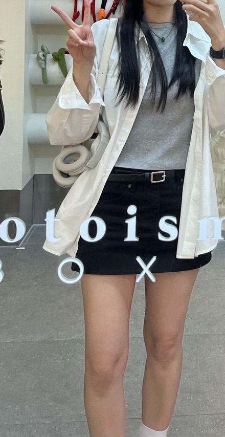 MUSINSA | GLOWNY 99 LOW-RISE MINI SKIRT (BLACK)