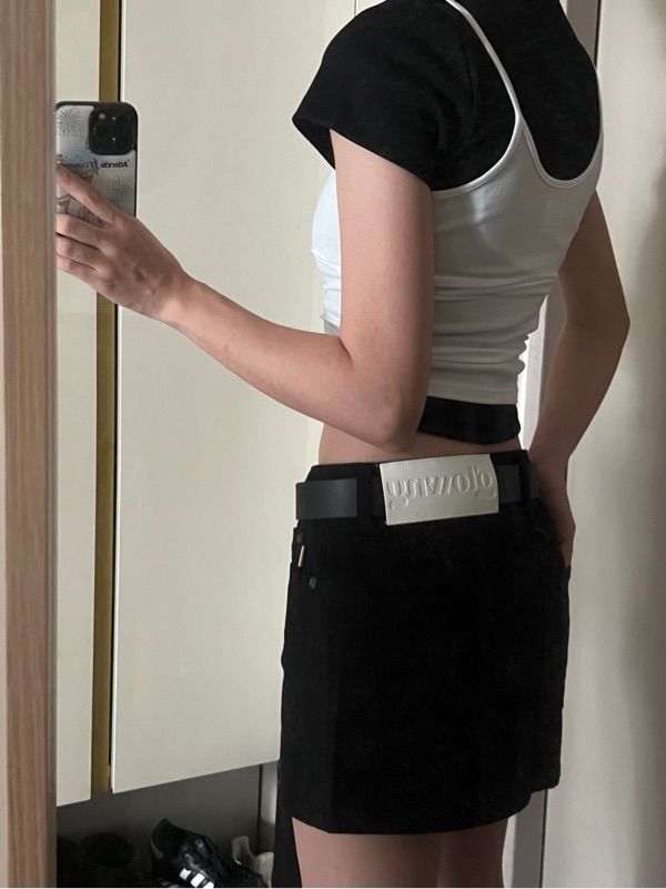 スカート GLOWNY 99 LOW-RISE MINI SKIRT MUSINSA | GLOWNY 99 LOW-RISE MINI SKIRT (BLACK)