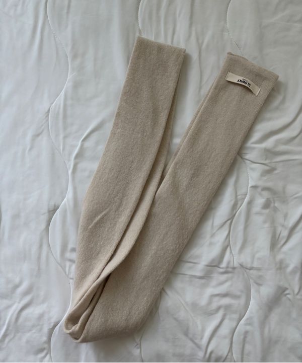 【Glowny】24SS EVERYDAY G KNIT SCARF MUSINSA | GLOWNY EVERYDAY G KNIT SCARF (BEIGE)