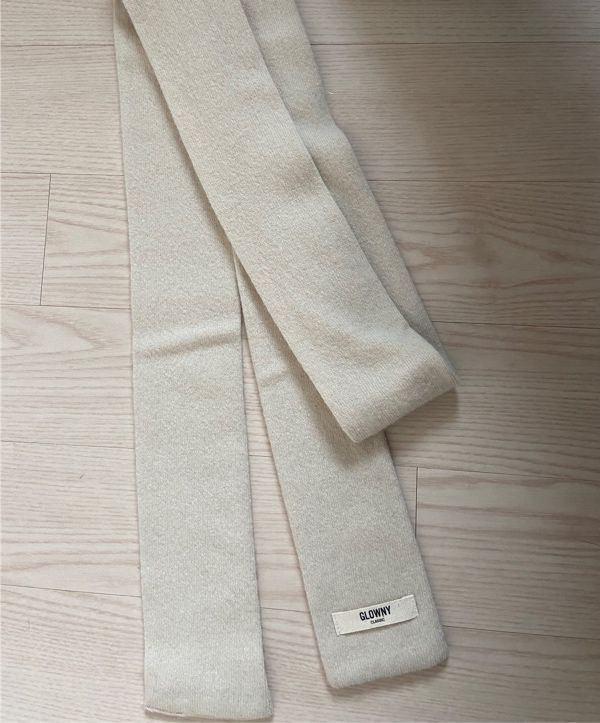 MUSINSA | GLOWNY EVERYDAY G KNIT SCARF (BEIGE)