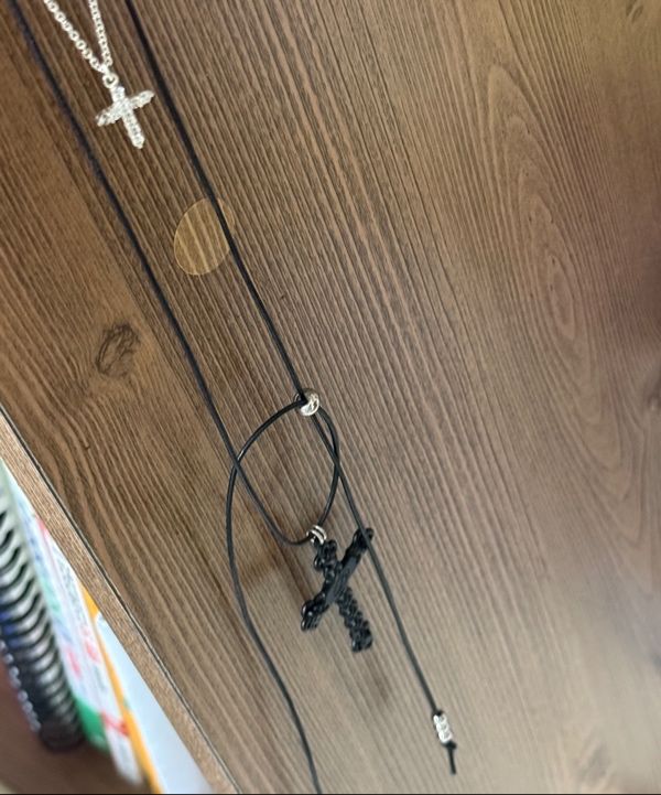 ★SENTIMENTS★ NO.475 [BLACK] KNOT CROSS LEATHER NECKLACE NO.473 [BLACK] KNOT CROSS NECKLACE - SENTIMENTS | 60