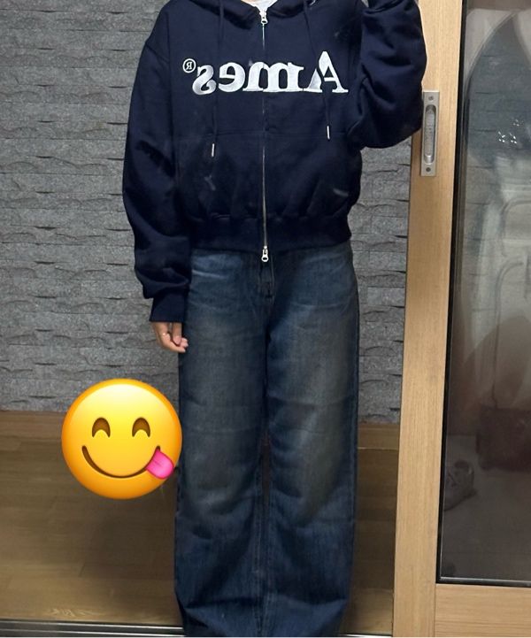 MUSINSA | AMES-WORLDWIDE BASIC LOGO HOODIE ZIP UP (6 colors)