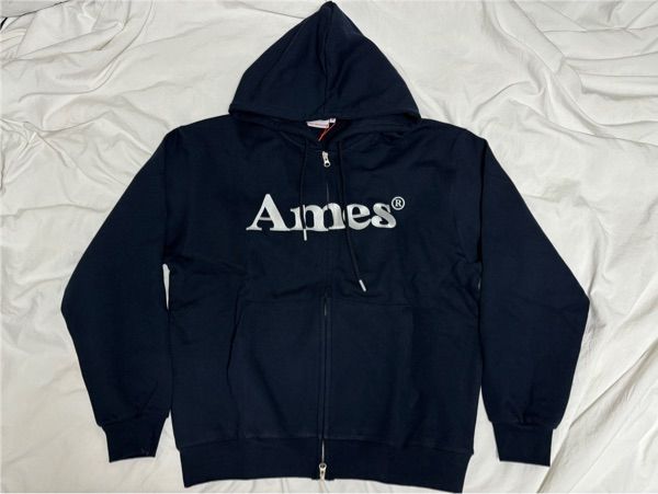 MUSINSA | AMES-WORLDWIDE BASIC LOGO HOODIE ZIP UP (6 colors)