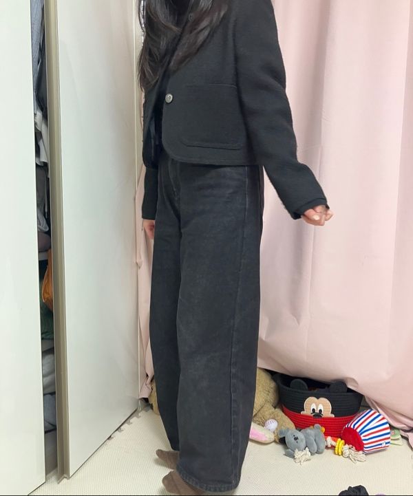 MUSINSA | MUSINSA STANDARD WOMAN Women's Round Neck Tweed Jacket