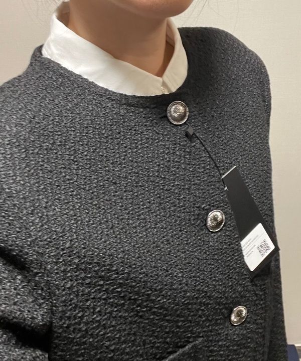 MUSINSA | MUSINSA STANDARD WOMAN Women's Round Neck Tweed Jacket