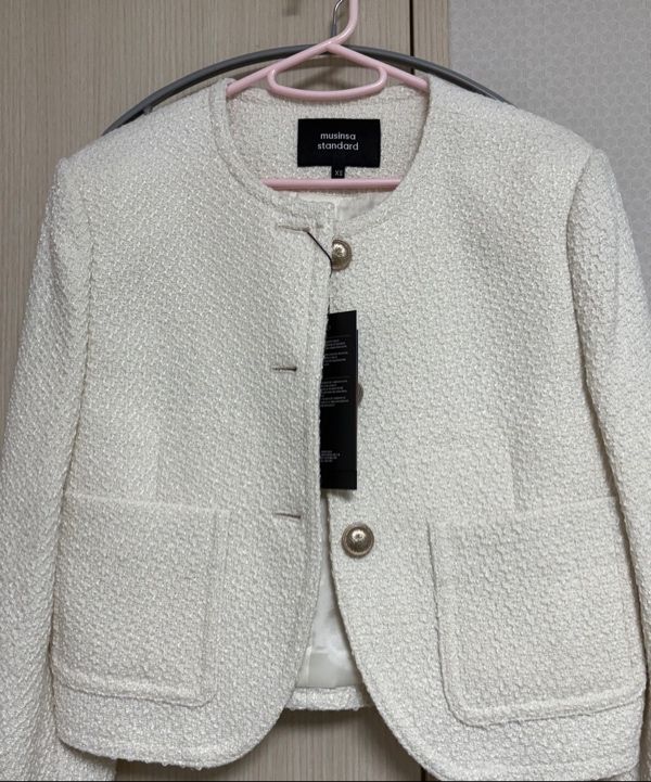 MUSINSA | MUSINSA STANDARD WOMAN Womens Round Neck Tweed Jacket