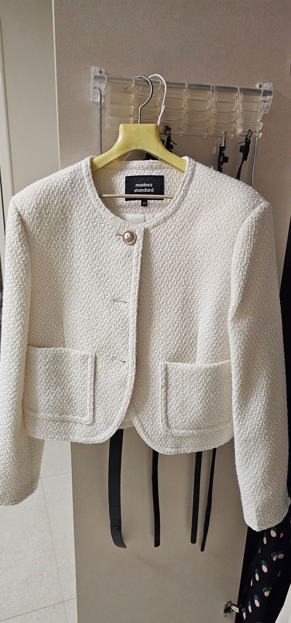 MUSINSA | MUSINSA STANDARD WOMAN Women's Round Neck Tweed