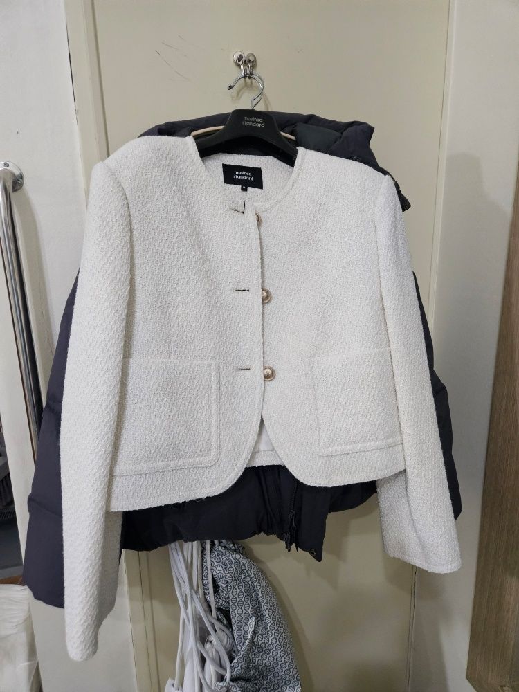 MUSINSA | MUSINSA STANDARD WOMAN Womens Round Neck Tweed Jacket