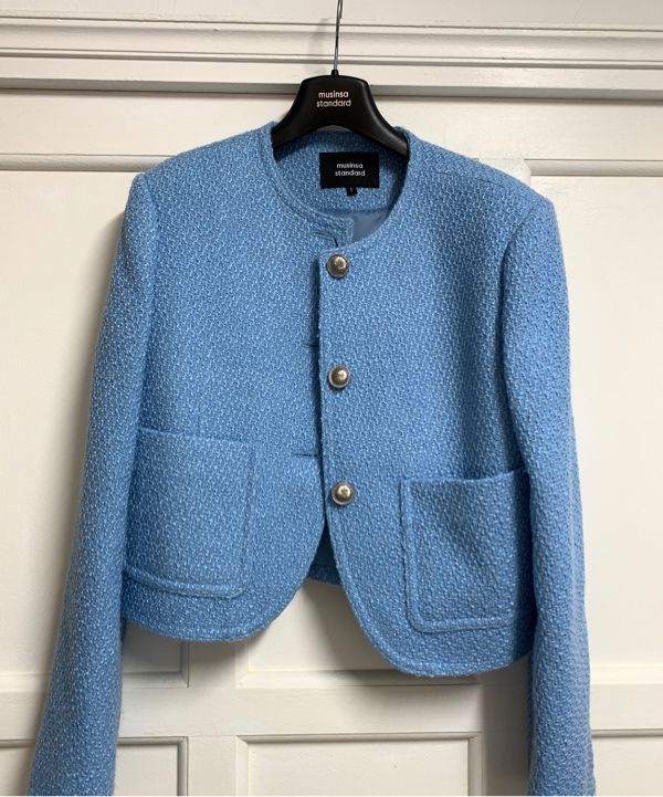 MUSINSA | MUSINSA STANDARD WOMAN Women's Round Neck Tweed Jacket