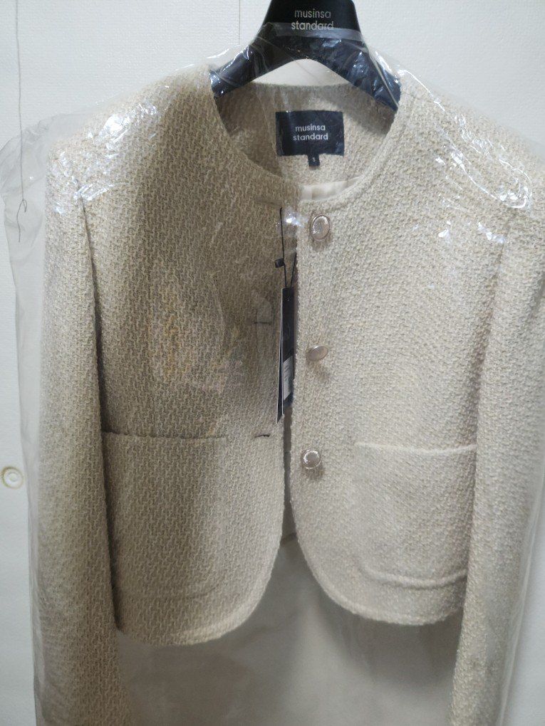 MUSINSA | MUSINSA STANDARD WOMAN Women's Round Neck Tweed Jacket