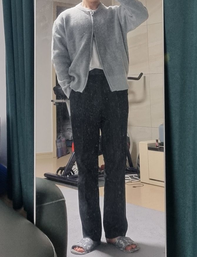 MUSINSA | MUSINSA STANDARD Straight Denim Slacks [Cream]