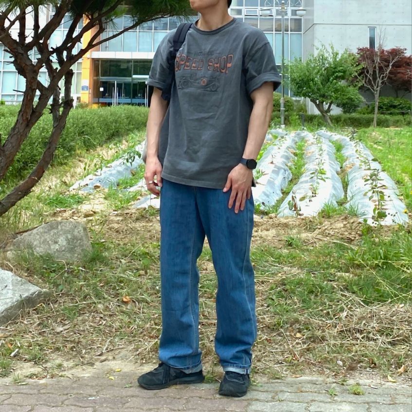 ★MUSINSA STANDARD★ Lightweight Wide Denim Pants Medium Ind MUSINSA | MUSINSA STANDARD WIDE DENIM PANTS [LIGHT INDIGO]