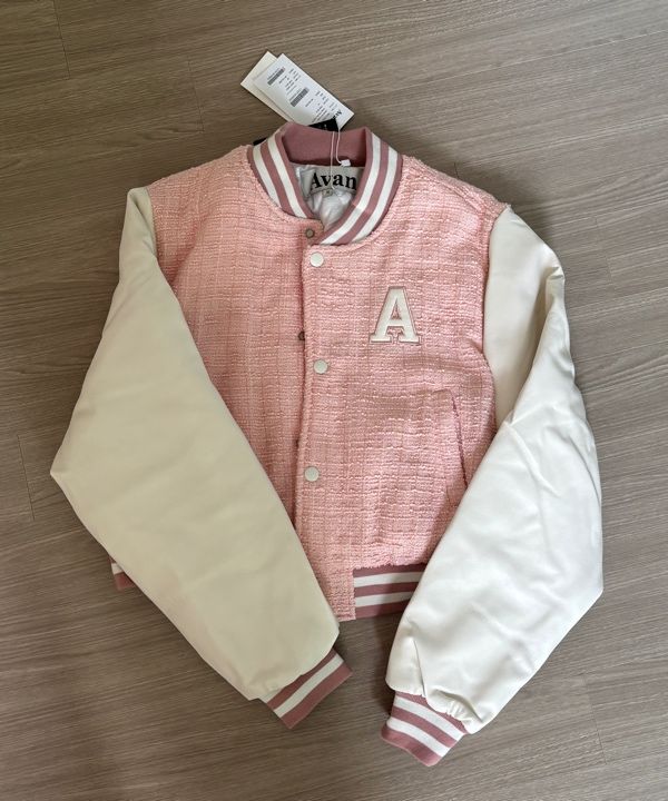 ブルゾン AVANDRESS Atlantis Rose Crop Varsity Jacket PINK MUSINSA公式 | AVANDRESS Atlantis Love Crop Varsity Jacket PINK