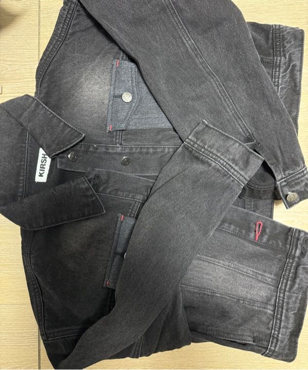 アウターその他 KIRSH Uni washed cropped denim jacket black KUSSCJK530MBKA MUSINSA | KIRSH Uni-washed cropped denim jacket [black]