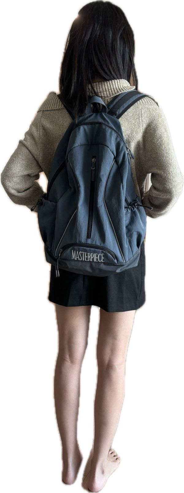 MUSINSA | SCULPTOR Nylon Slouchy Backpack Gray