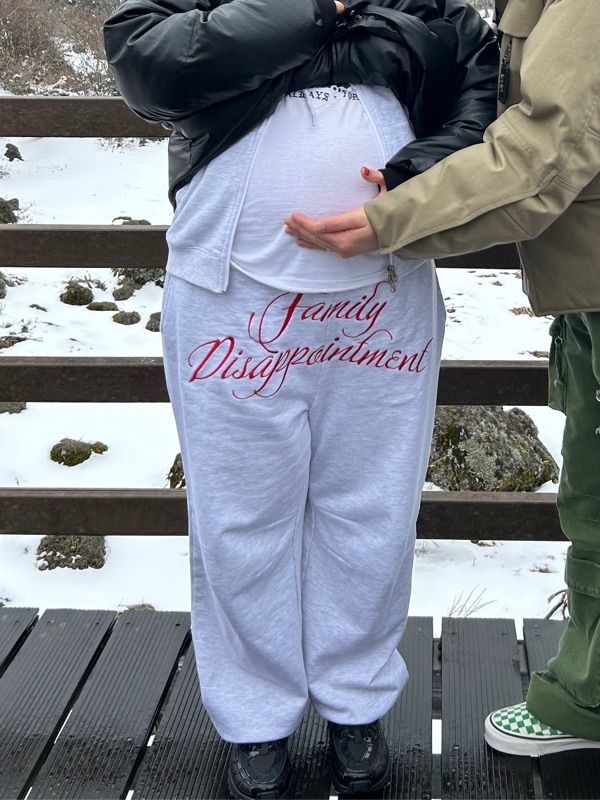 MUSINSA | SCULPTOR Bad Seed Sweatpants White Melange