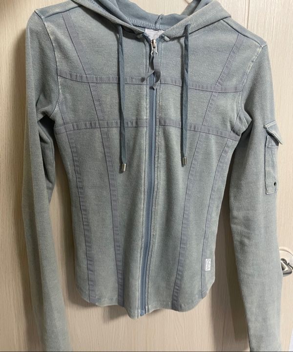 MUSINSA | SCULPTOR Washed Bondage Hoodie Washed Sage