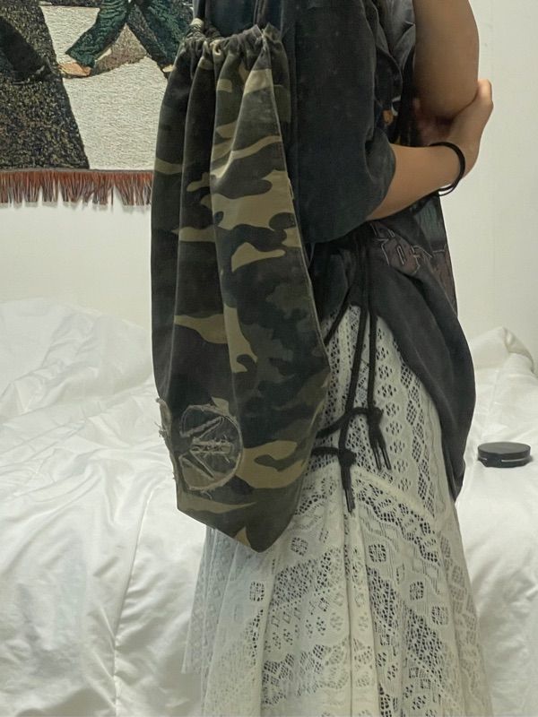 バッグ ERTR Symbol Gymsack (Black Camo) MUSINSA公式 | ERTR Symbol Gymsack (Black Camo)