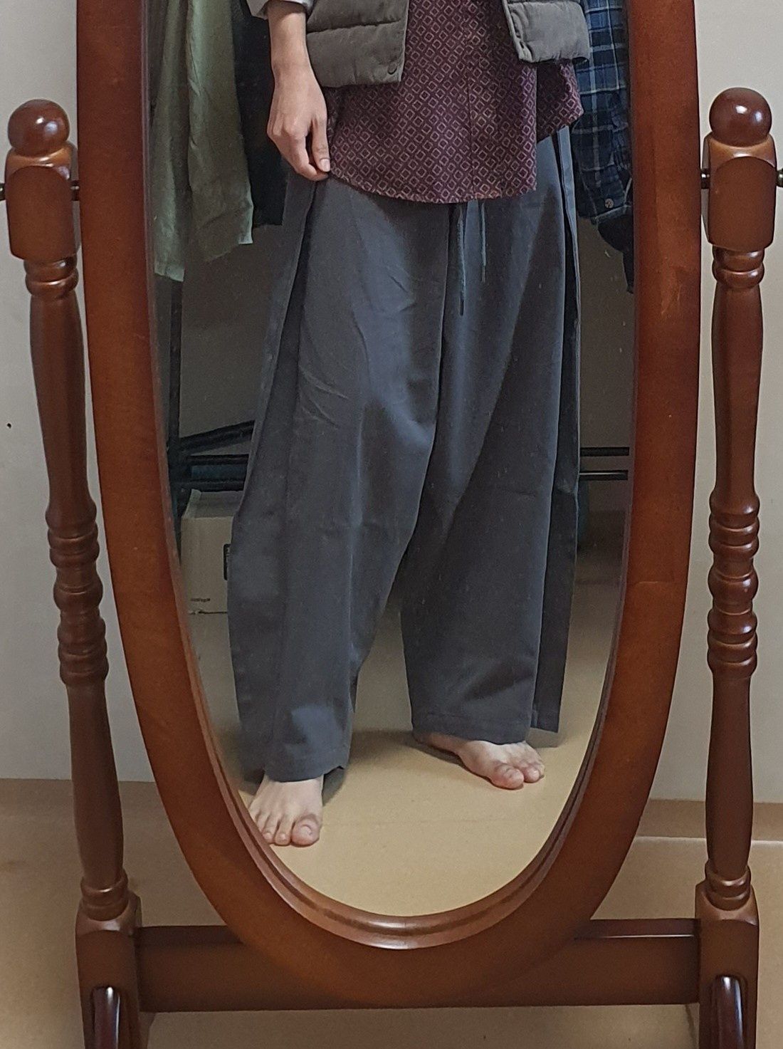 MUSINSA | AJOBYAJO One Tuck Oversized Cotton Pants [BLACK]