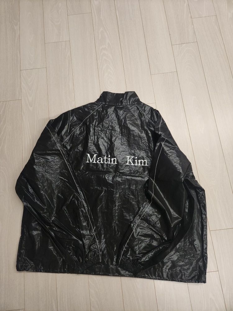 MUSINSA | MATIN KIM MATIN KIM LOGO COATING JUMPER IN BLACK