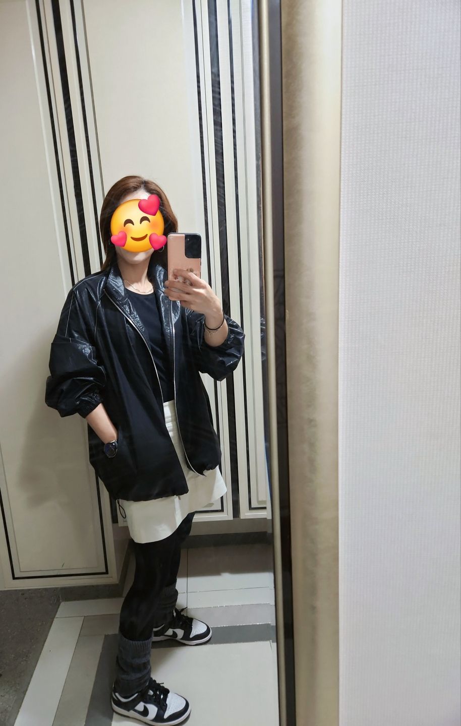 MUSINSA公式 | MATIN KIM MATIN KIM LOGO COATING JUMPER IN BLACK