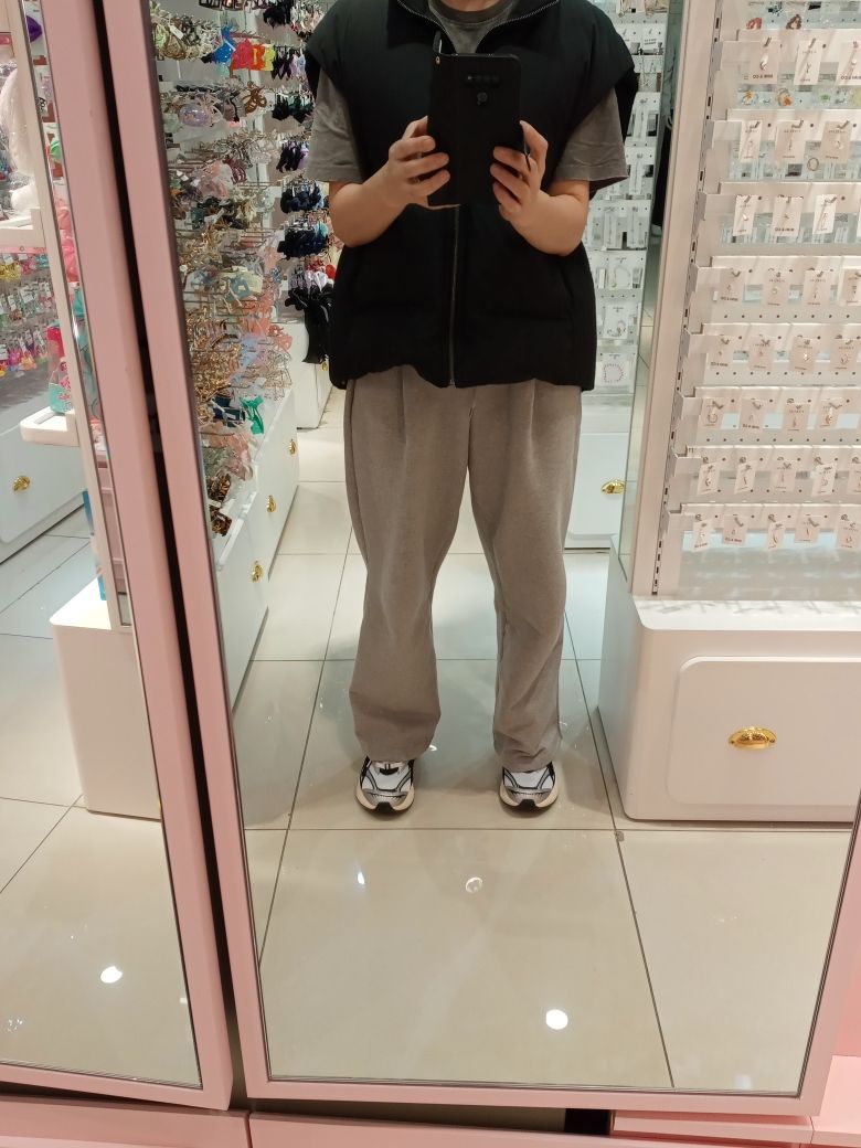 MUSINSA | CPGN STUDIO Essential Wide One-Tuck Sweatpants Gray