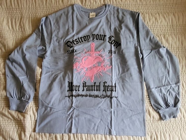 【mahagrid】24SS★ PAINFUL LS TEE MUSINSA | MAHAGRID PAINFUL LS TEE SKYBLUE(MG2ESMT563A)