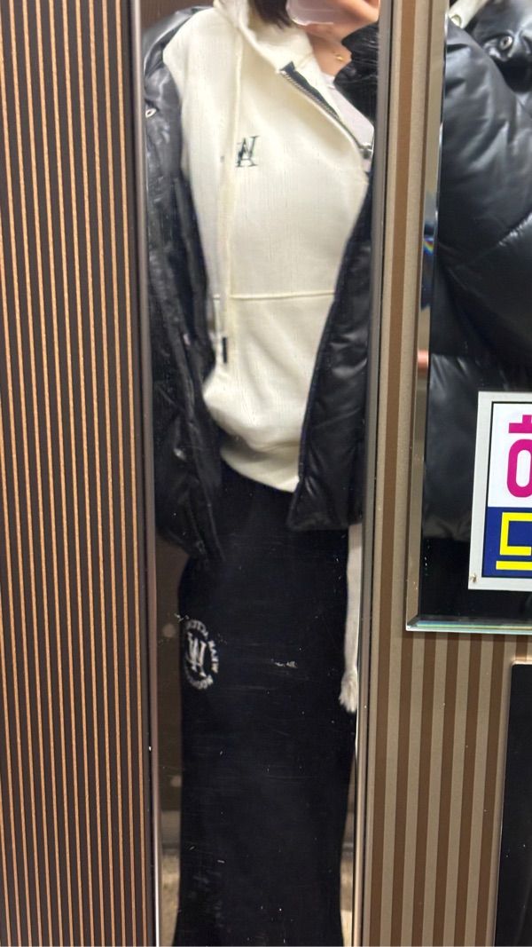 ジャケット WOOALONG Signature crop hood zipup BLACK WOOALONG ウアロン Signature crop hood zip-up / WOOALONG
