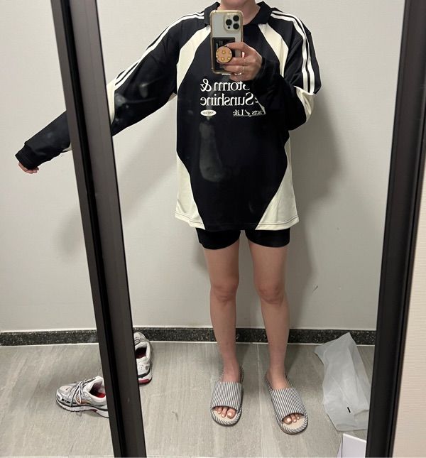 MUSINSA | KIJUN Sunshine Football T-Shirt UNISEX Black Cream