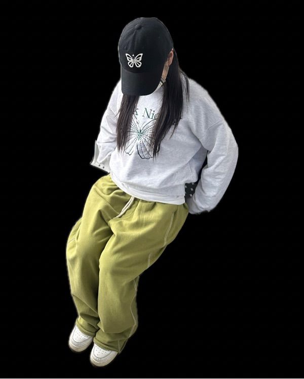 NICK&NICOLE/VINTAGE BUTTERFLY BLINK BALL CAP/ユニセックス MUSINSA | NICK&NICOLE VINTAGE BUTTERFLY BLINK BALL CAP_CHARCOAL
