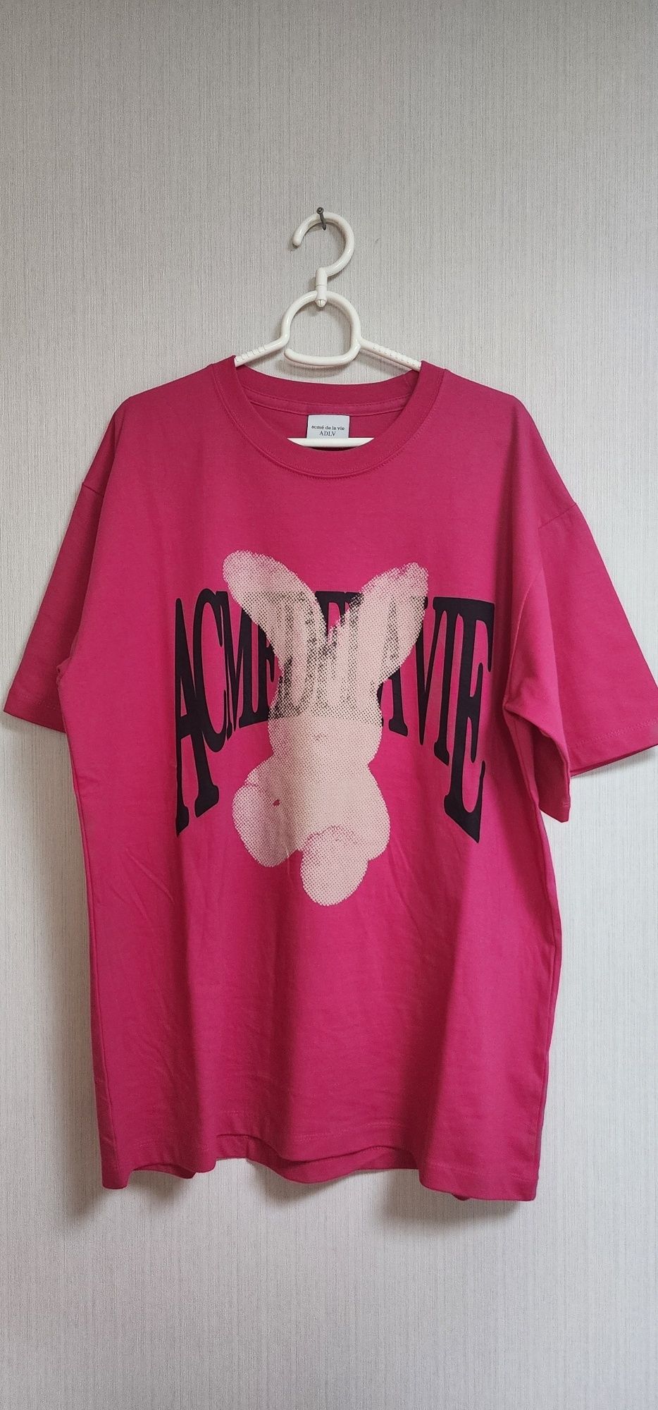 Tシャツ・カットソー [ADLV] HALFTONE DOT LAYER FUZZY RABBIT SHORT SLEEVE T-SHIRT Buy ADLV Halftone Dot Layer Fuzzy Rabbit Tee Black Online in
