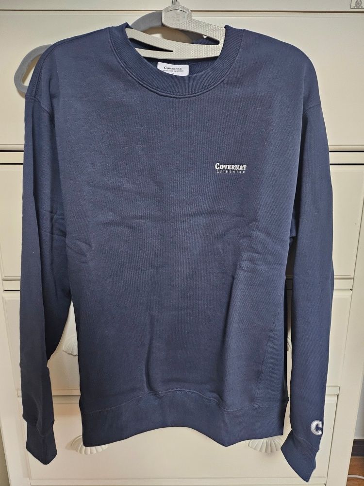 スウェット・トレーナー COVERNAT Small Authentic Sweatshirt 5SA132 MUSINSA | COVERNAT Small Authentic Logo Sweatshirt Light Blue