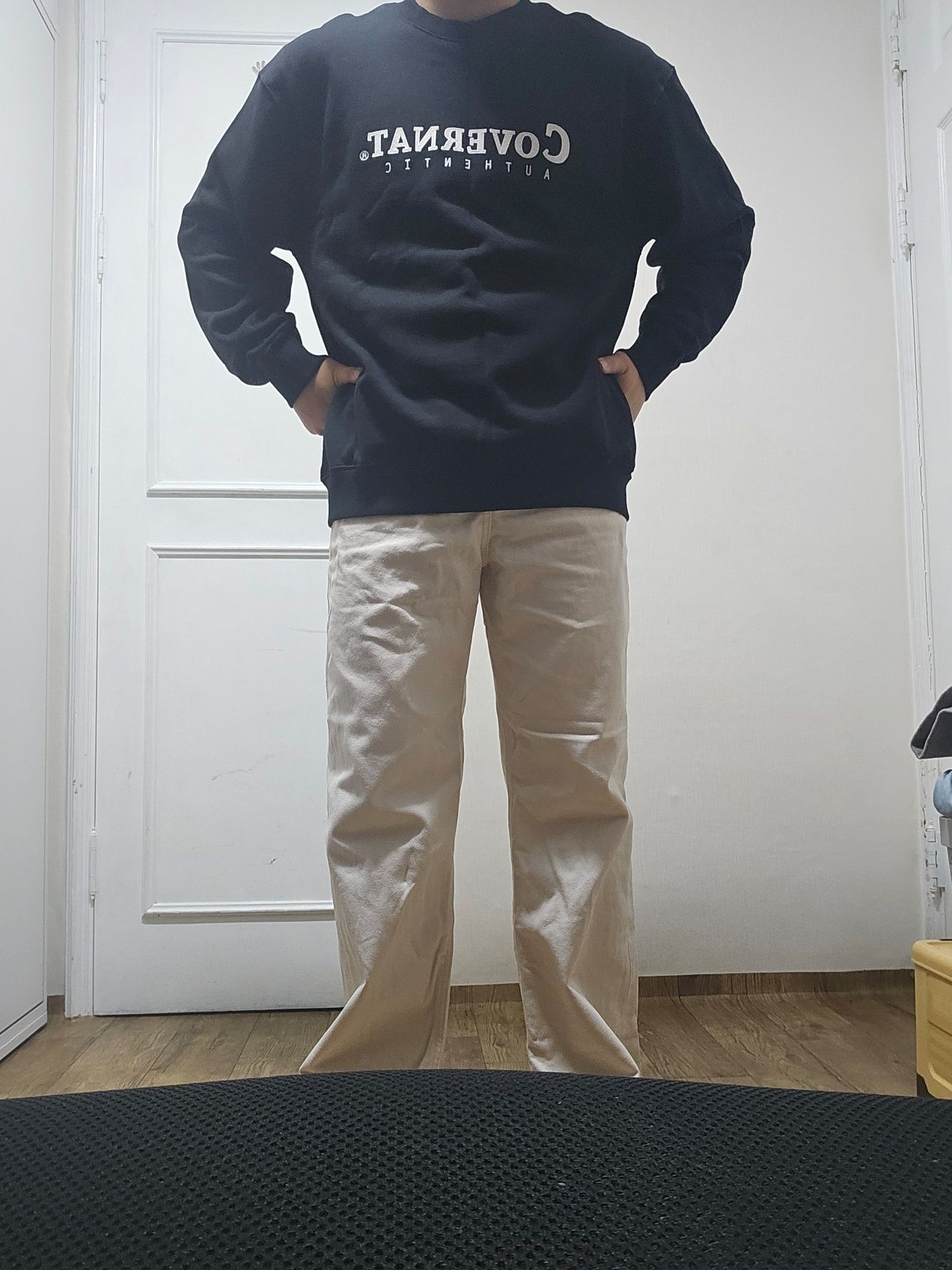 スウェット・トレーナー COVERNAT Authentic Logo Man to Man Light Green MUSINSA | COVERNAT Authentic Logo Sweatshirt Light Green