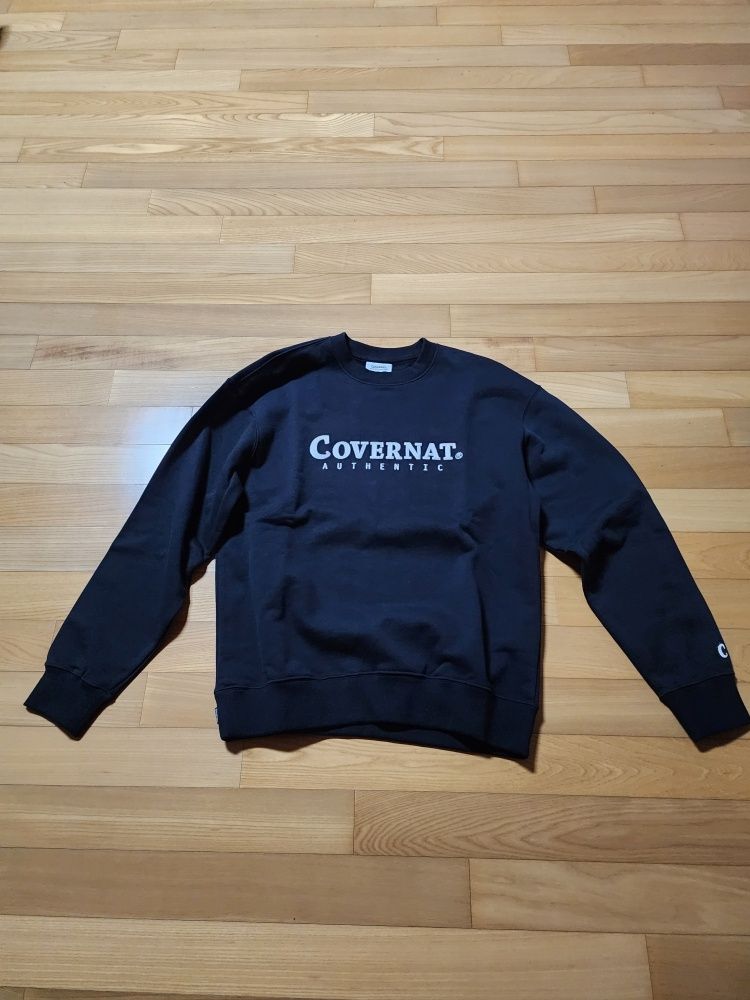 MUSINSA | COVERNAT Authentic Logo Sweatshirt Black