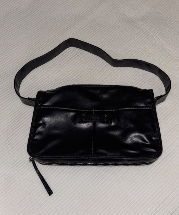 MUSINSA | fennec DOUBLE VINTAGE BAG - BLACK