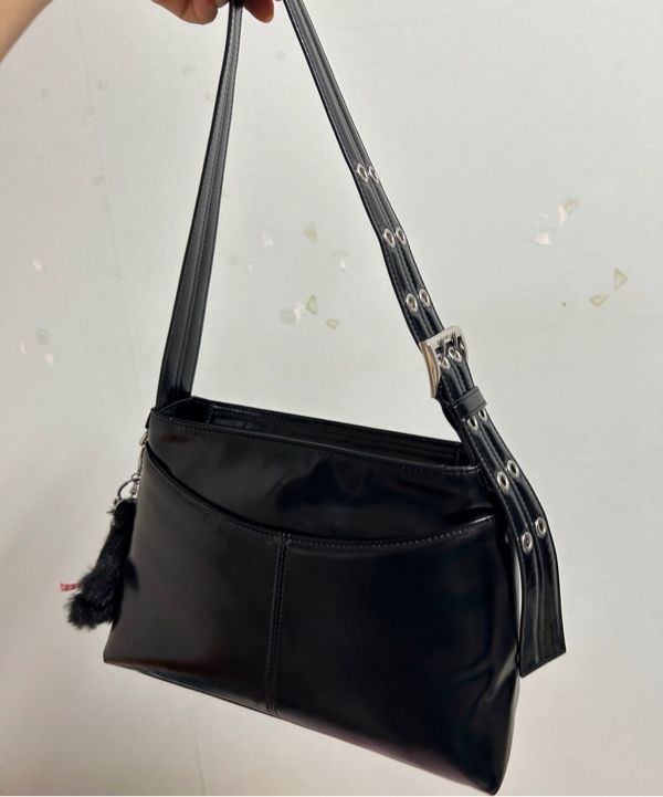 【FENNEC】24SS MAXI BUCKLE BAG - BLACK MUSINSA | fennec MAXI BUCKLE BAG - BLACK