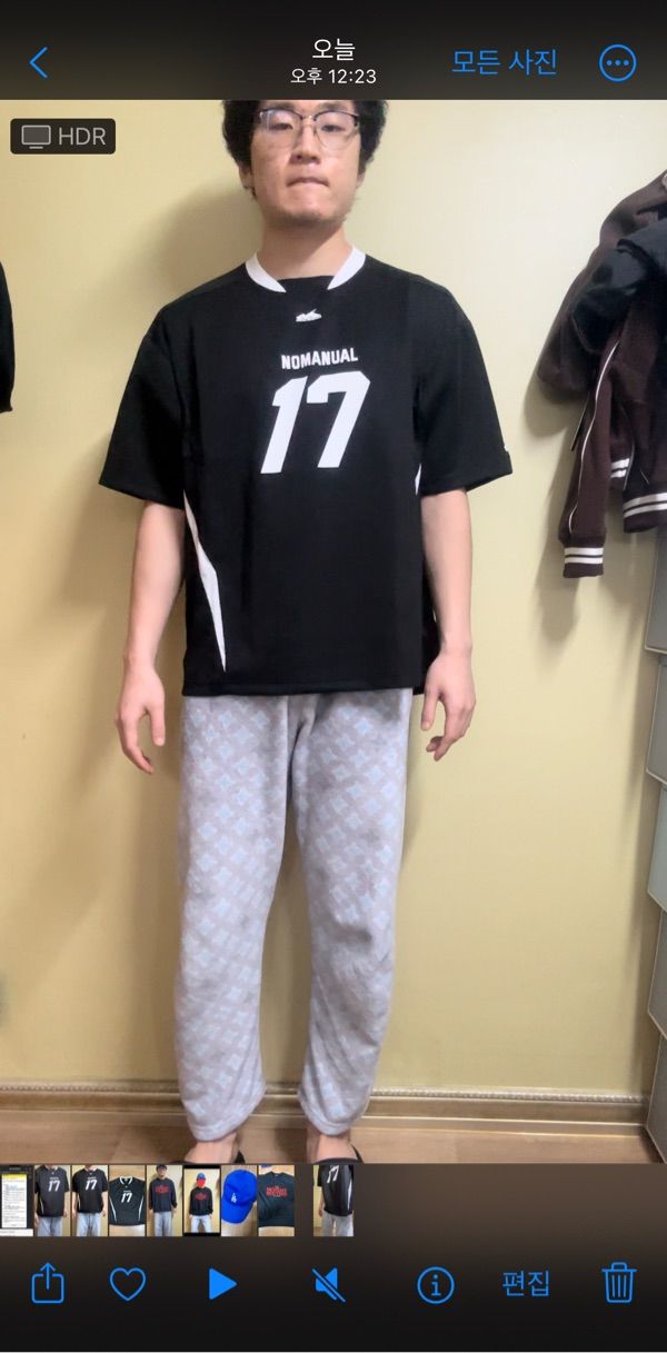 MUSINSA | NOMANUAL 17 MESH BLOCK FOOTBALL JERSEY - BLACK