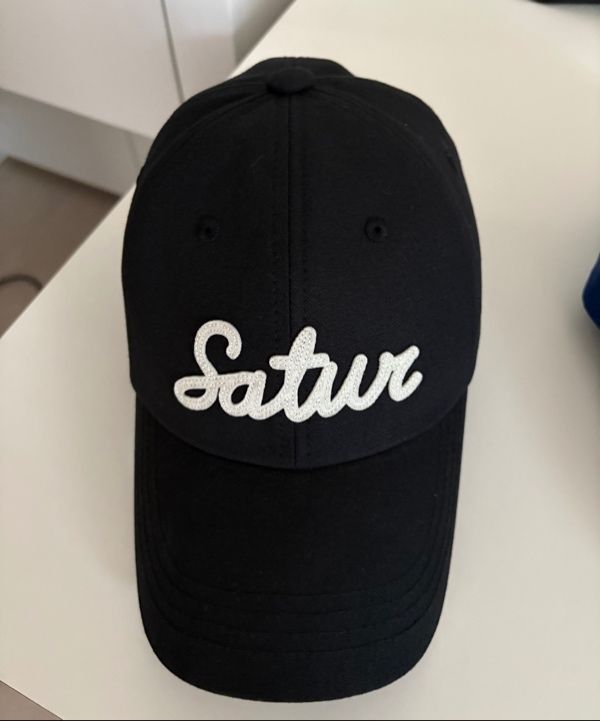 MUSINSA | SATUR Vintage Casual Applique Ball Cap White