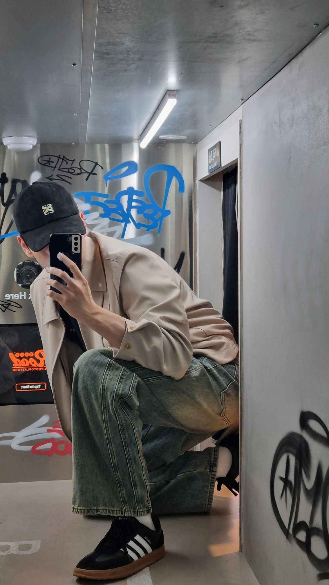 MUSINSA | SATUR Symbol Logo Fox Suede Ball Cap Pirate Black