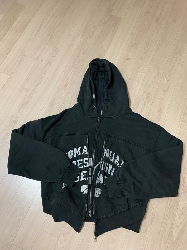 NOMANUAL ■ OVERDYED DFL HOODED ZIP-UP MUSINSA | NOMANUAL OVERDYED DFL HOODED ZIP-UP - DEEP KHAKI