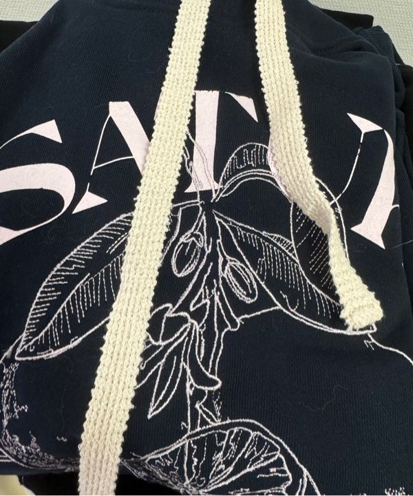 パーカー・フーディ SATUR Capri Citron Drawing Graphic Hooded T-Shirt Blossom Na ☆SATUR☆Capri Citron Drawing Graphic Hoodie☆フーディー