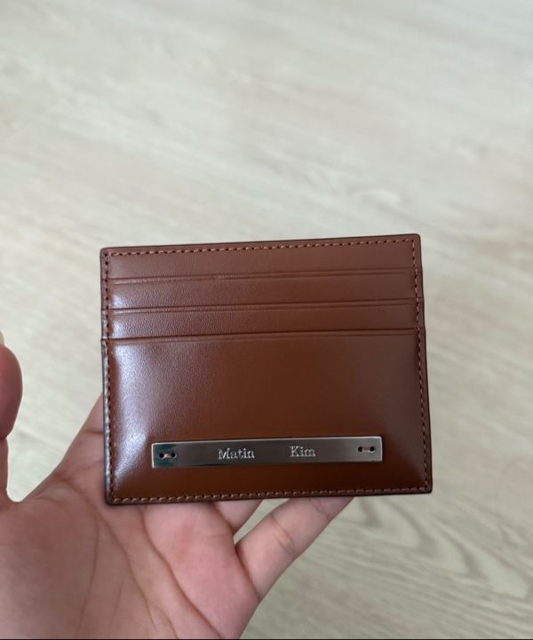 MUSINSA | MATIN KIM SLIM METAL CARD HOLDER IN CAMEL