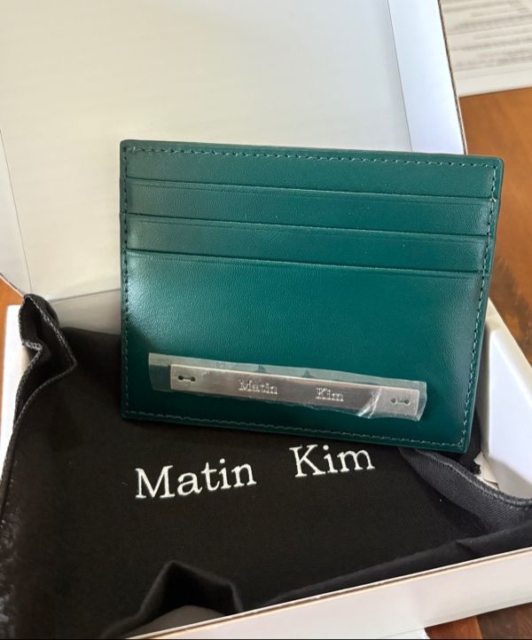 MUSINSA | MATIN KIM SLIM METAL CARD HOLDER IN DARK GREEN