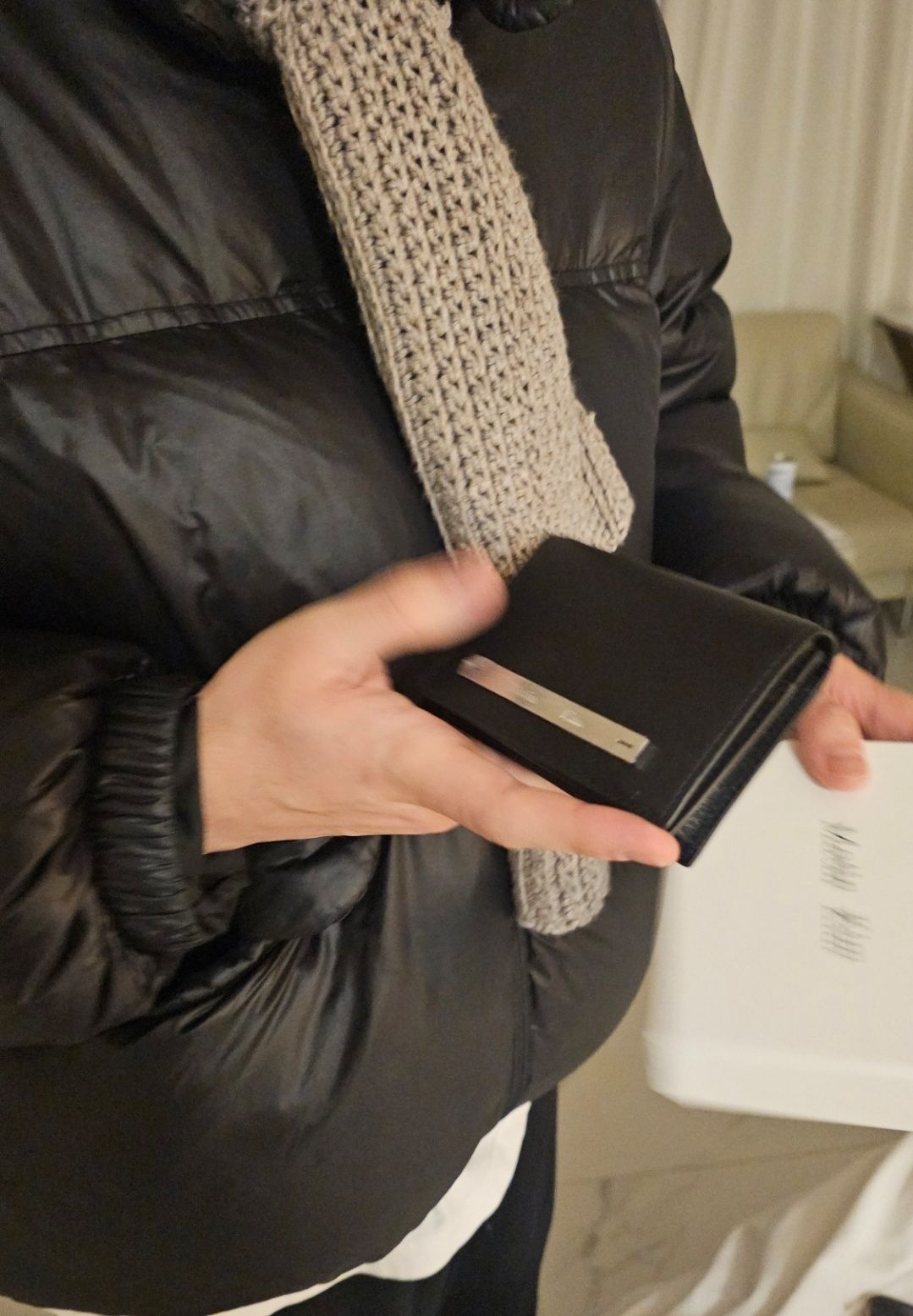 MUSINSA公式 | MATIN KIM SLIM METAL BUSINESS WALLET IN BLACK