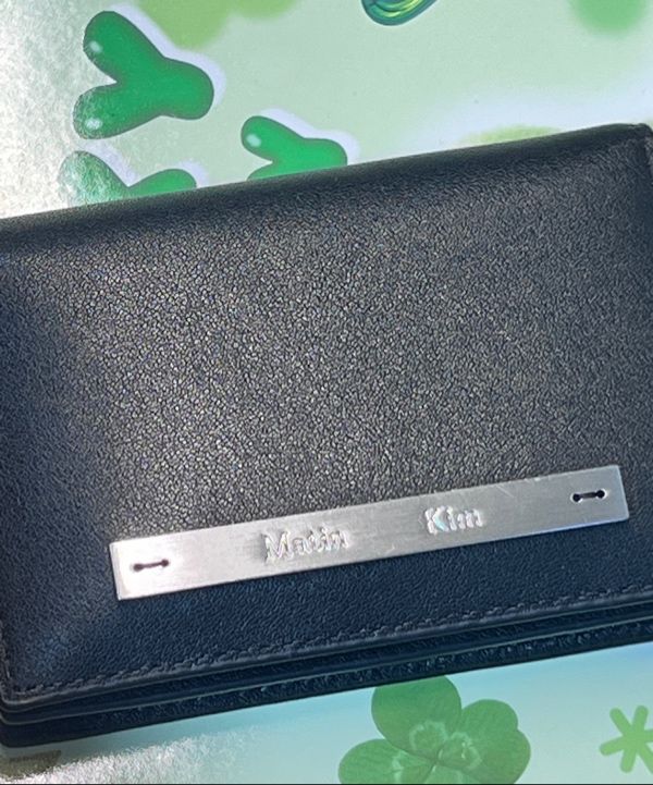 MUSINSA | MATIN KIM SLIM METAL BUSINESS WALLET IN BLACK